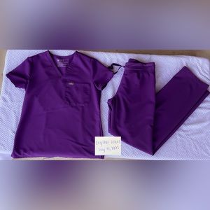 Figs Scrub Set Women’s Digital Grape